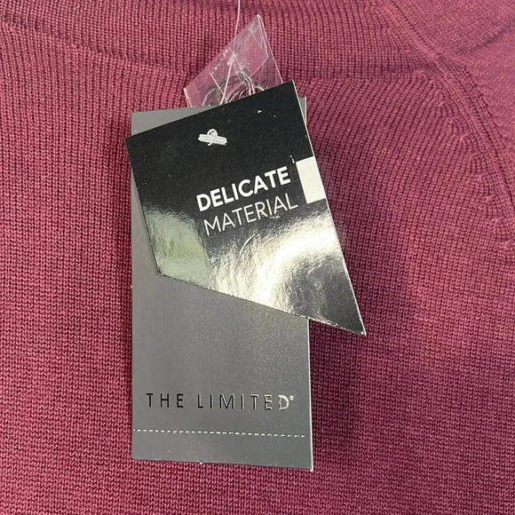 THE LIMITED Burgundy, Gray, and Black Geometric Sweater - Medium - NWT - Picture 2 of 10